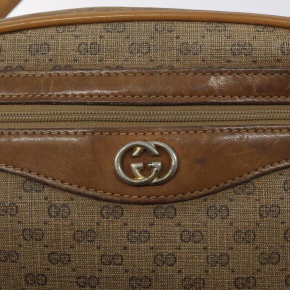 GUCCI Micro GG Supreme Shoulder Bag Pvc Beige Gold - Picture 15 of 16